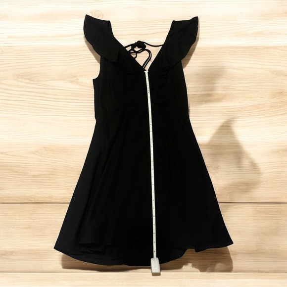 Lulu’s Black Ruffle Mini Dress – Never Worn - Picture 3 of 6